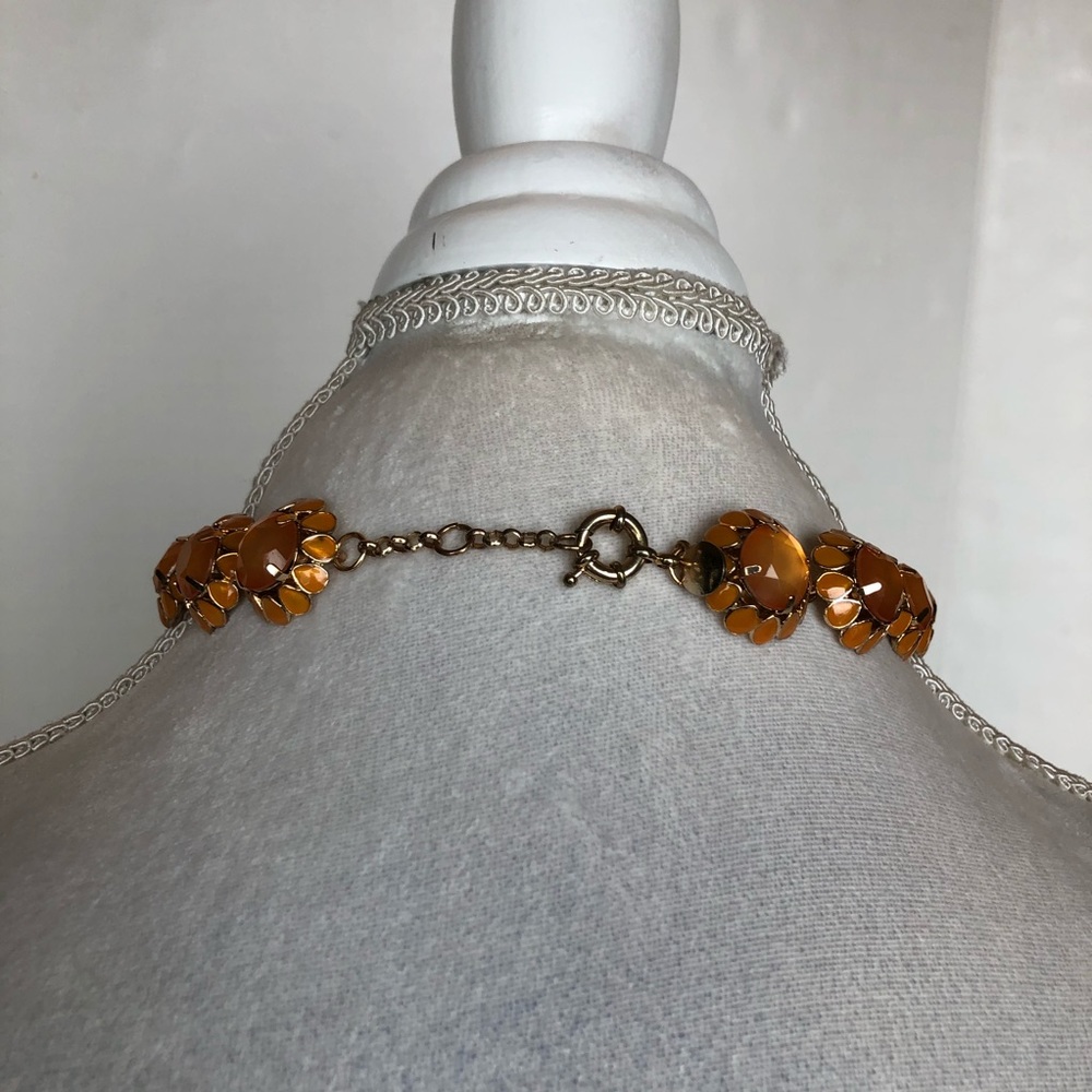 J. Crew orange statement necklace - Picture 3 of 7